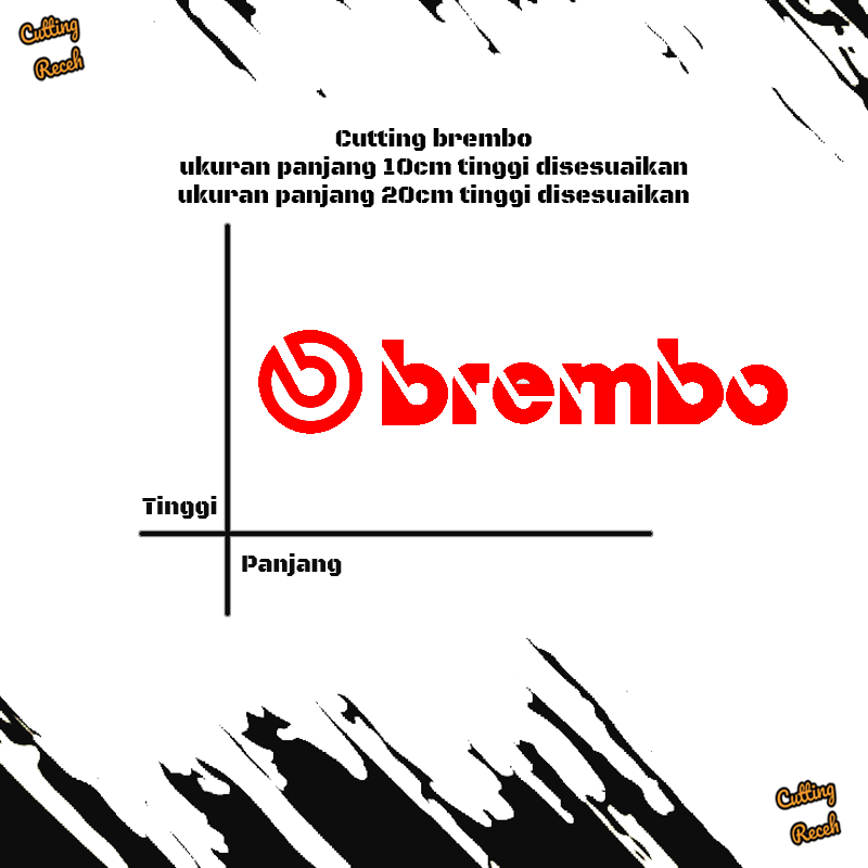 Stiker Mobil Brembo / Stiker Terlaris / Stiker Mobil