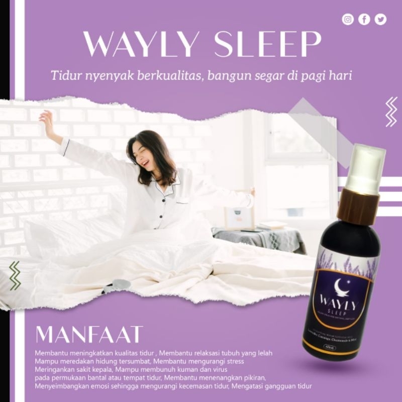 Wayly Sleep ( Aromateraphy ) obat semprot relaksasi tidur buat tidurmu lebih berkwalitas