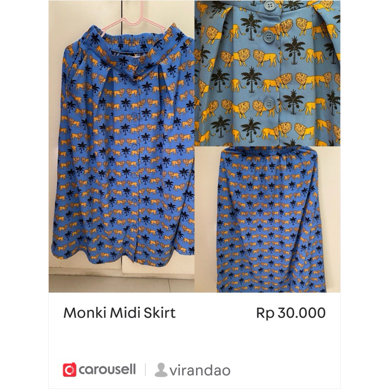 monki midi skirt