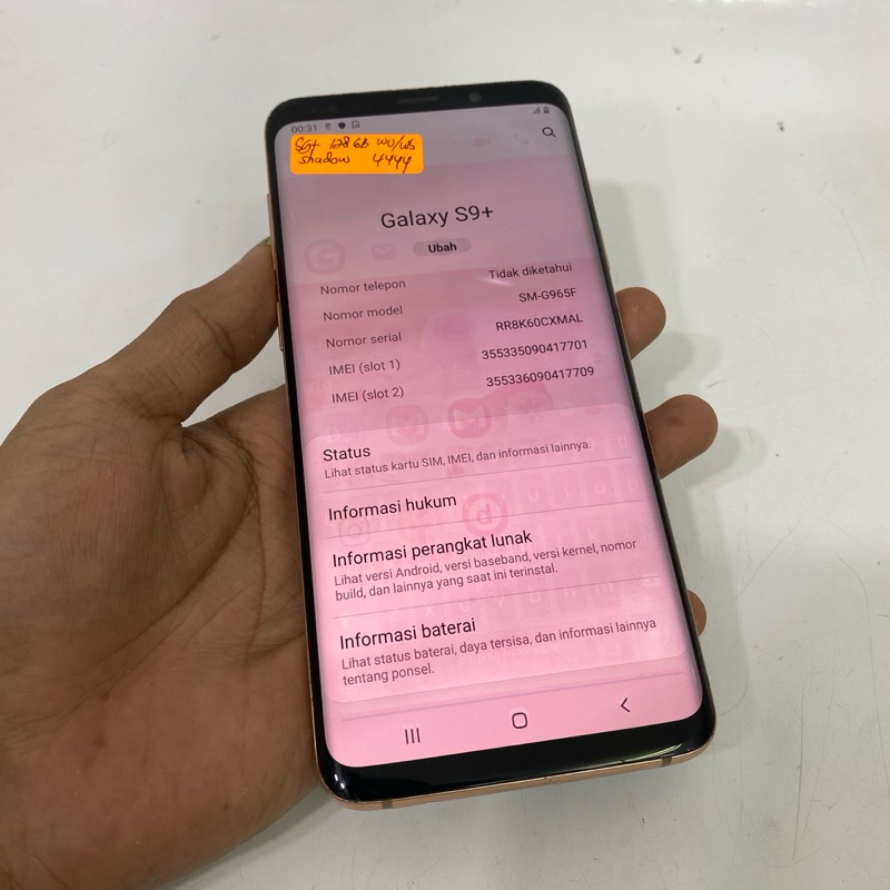 Samsung S9 plus 128gb resmi