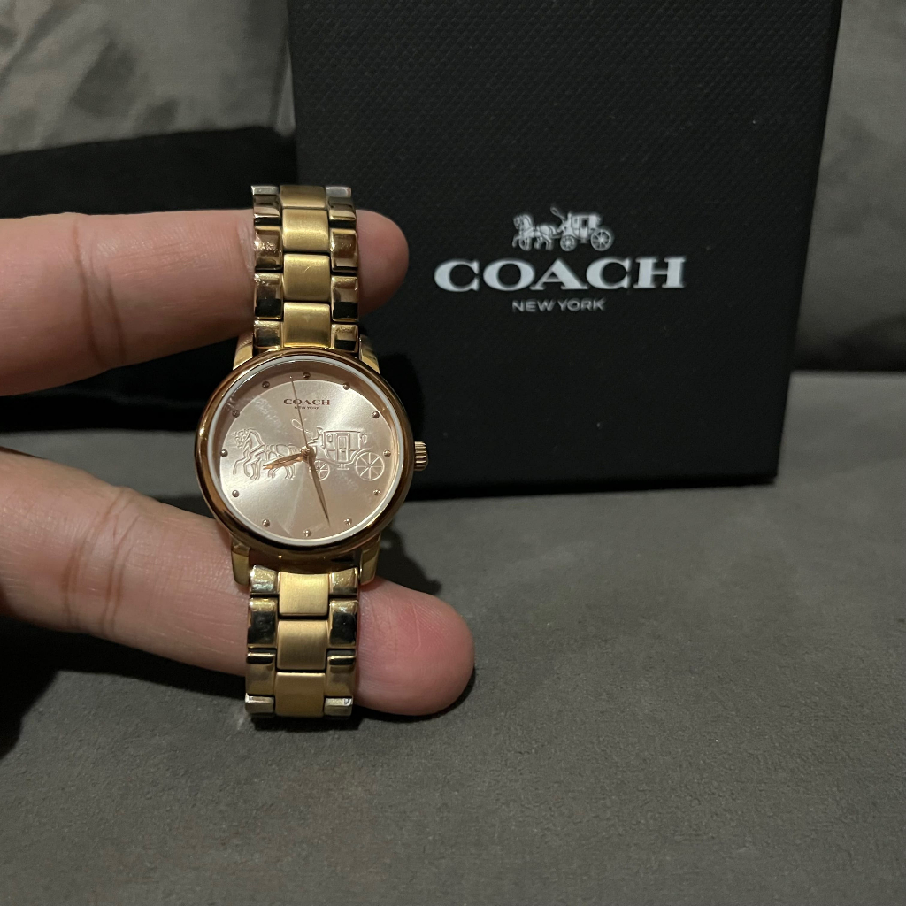 Jam Tangan Wanita COACH 14502977 NWT Rosegold Preloved Second