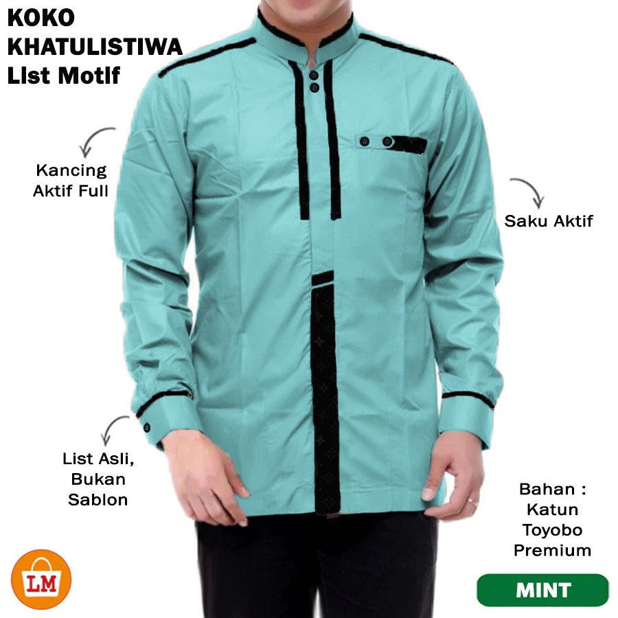 ABDULLAH 2 - BAJU KOKO KEMEJA KURTA PRIA LAKI LAKI MUSLIM DEWASA BAPAK BAPAK S M L XL XXL 3XL KATUN 