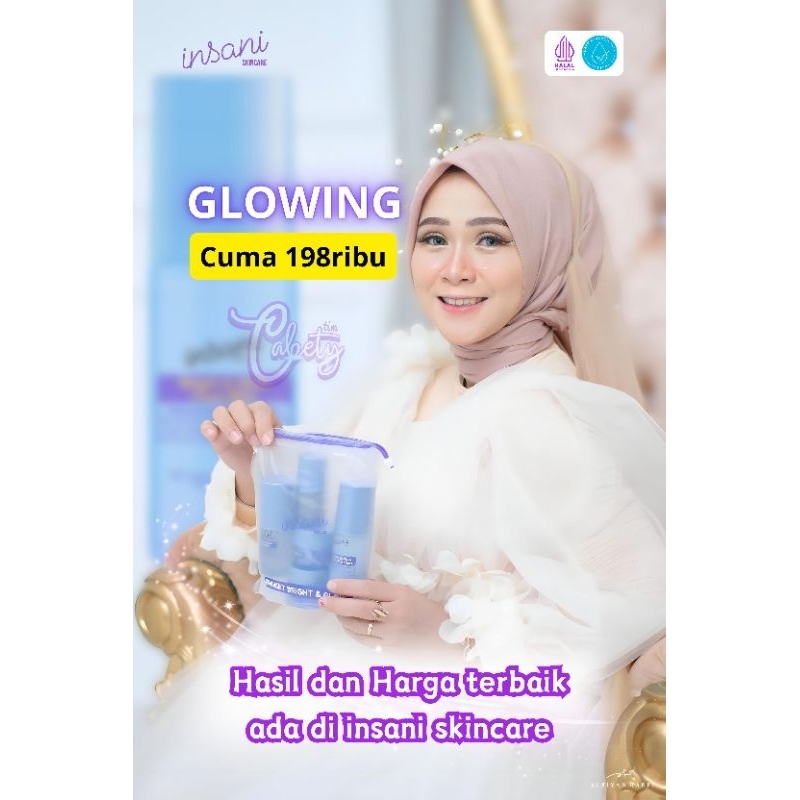INSANI SKINCARE KLINIK/ INSANI PAKET GLOW / INSANI SKINCARE BPOM / BEBWHITE C BBC