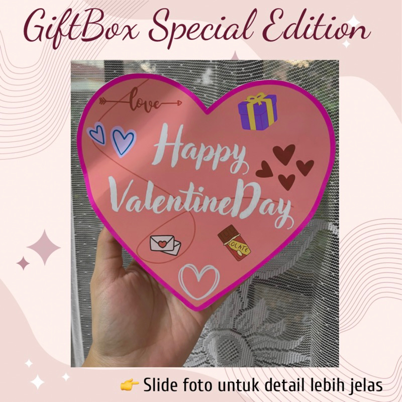 GIFTBOX LOVE SILVERQUEEN SPECIAL HAPPY VALENTINE DAY // cokelat silverqueen dan dairymilk