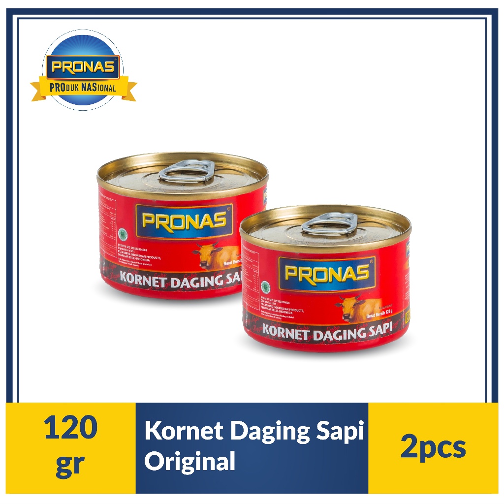 

Pronas Kornet Sapi Regular 120 g Bundling 2 pcs