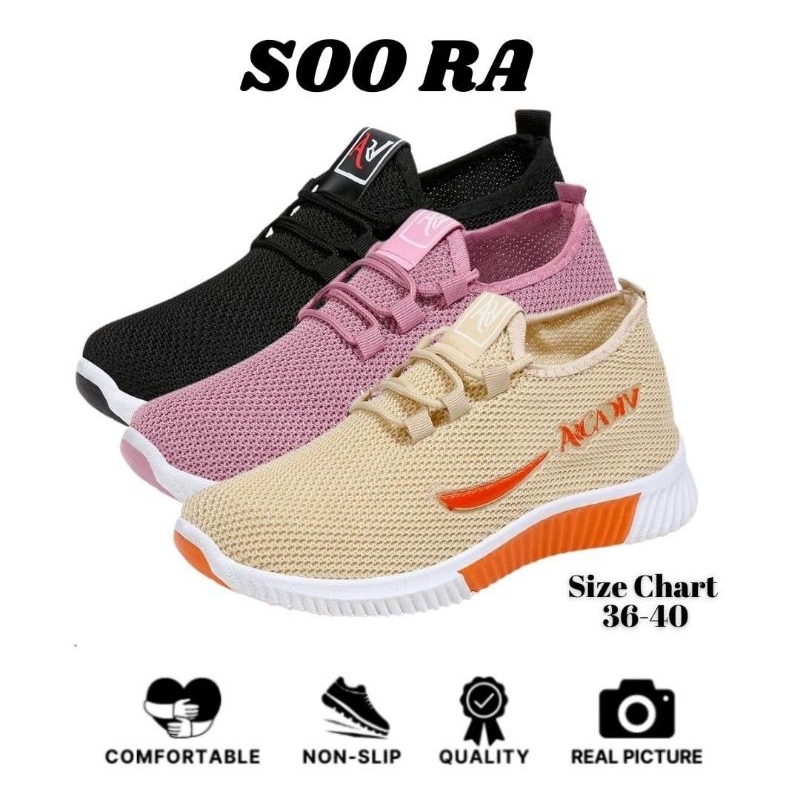 	 Sepatu Sneakers Wanita Rajut Sport Shoes Sepatu Sport Terbaru LV0102	