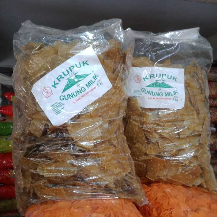 

[Bal] Kerupuk Krupuk Tempe Siap Goreng Cap Gunung Milik Isi 5 Kg
