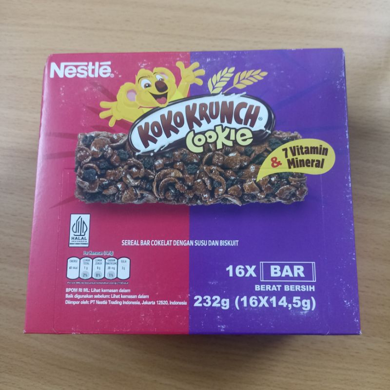 

Koko Krunch Cookie Bar Box isi 16 x 14.5gr