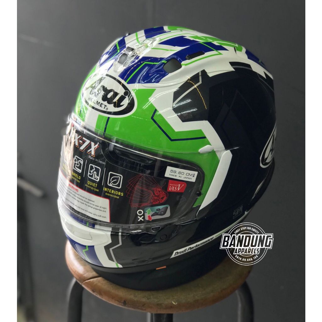 Arai RX7X Rea SB2 Green Helm Full Arai Rx-7X Rea SB2 Green