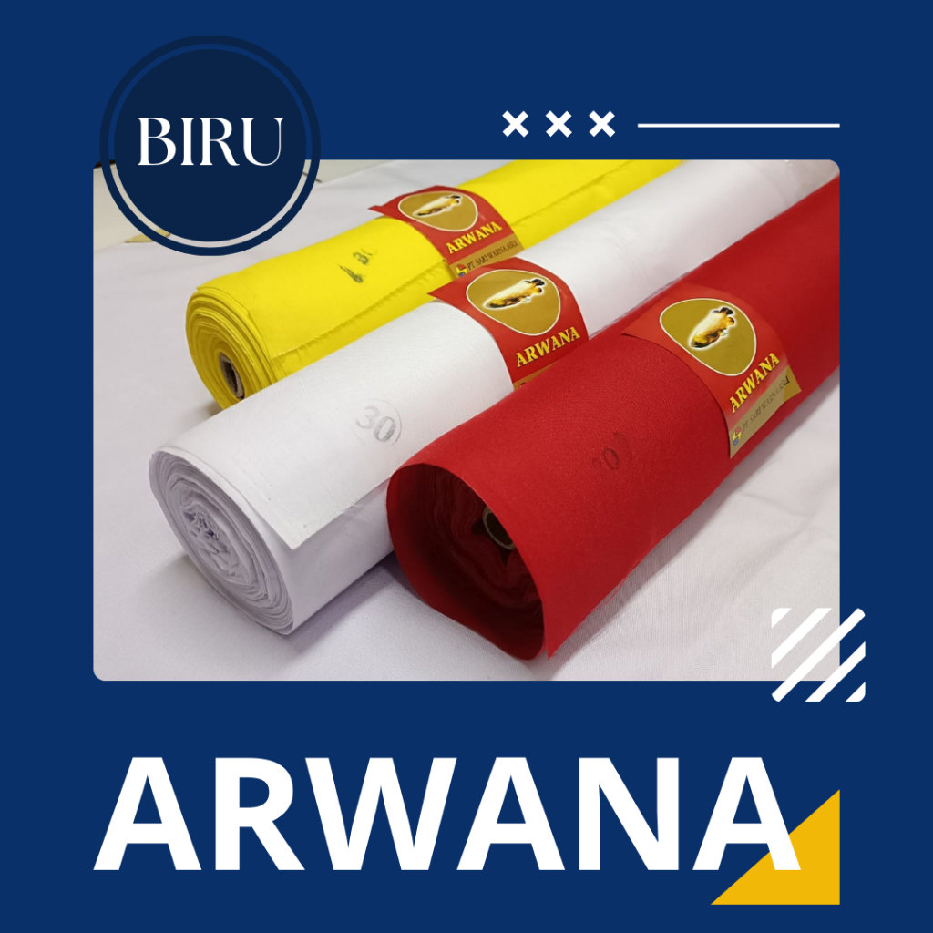 Kain Bendera/Baliho - TC Arwana - BIRU