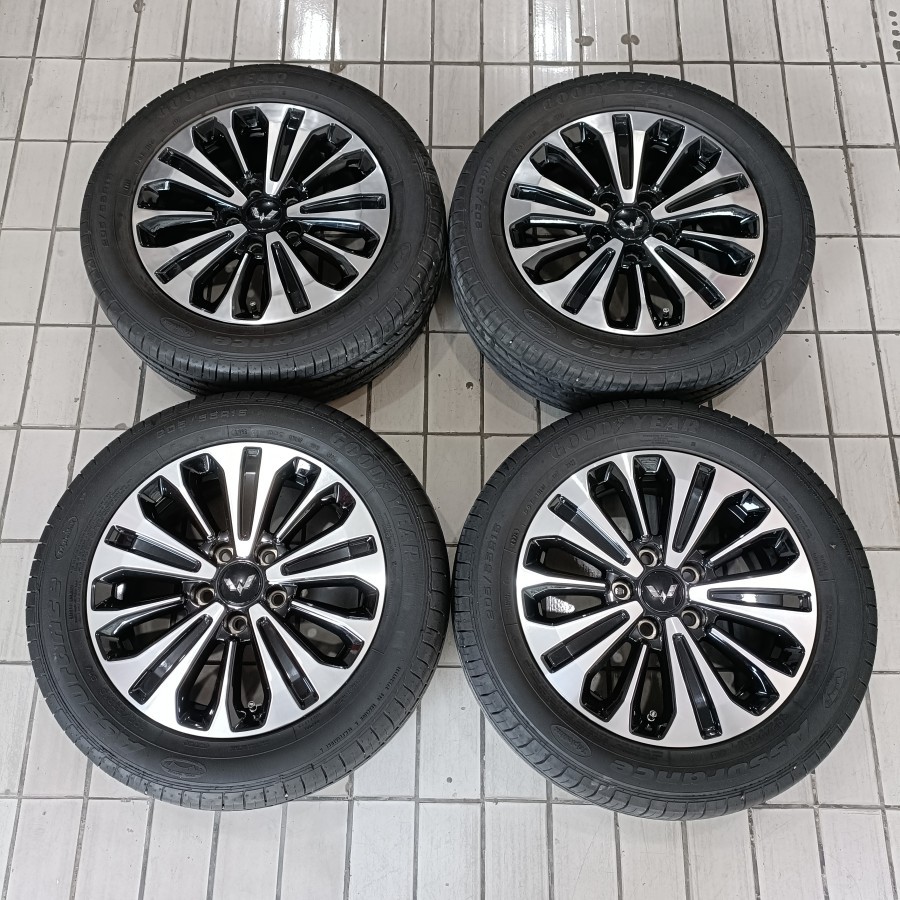 Velg Original Mobil STD WULING CORTEZ R16 Lebar 6 Hole 5X114,3 ET 32 B/P + Ban GY 295 55 R16 PNP Mob