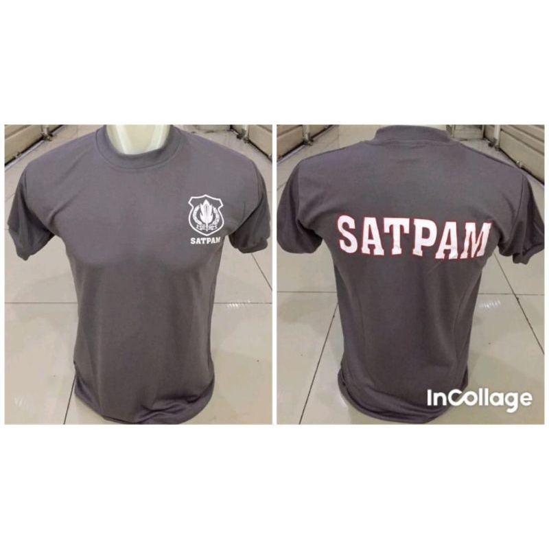 kaos satpam lengan pendek/kaos security lengan pendek