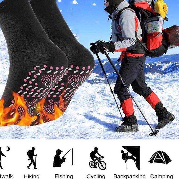 Kaos Kaki Terapi Pemanas Penghangat Magnetic - Pemanas Foot Support Tourmaline Therapy/Kaos Kaki Mag