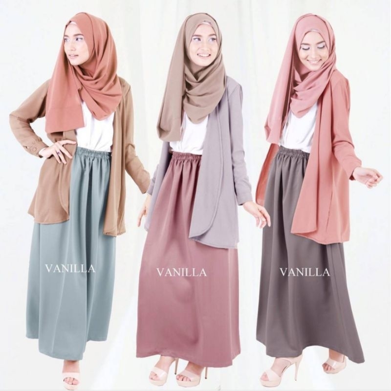Vanilla Hijab Skirt / Preloved Rok Vanilla Hijab