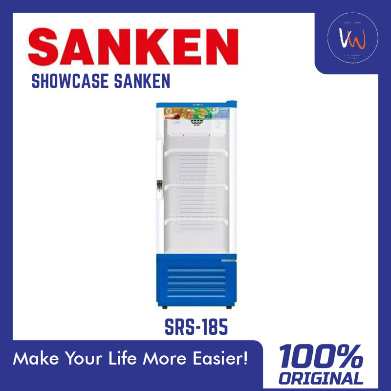 Showcase Sanken SRS-185 / Kulkas Minuman /pendingin makanan