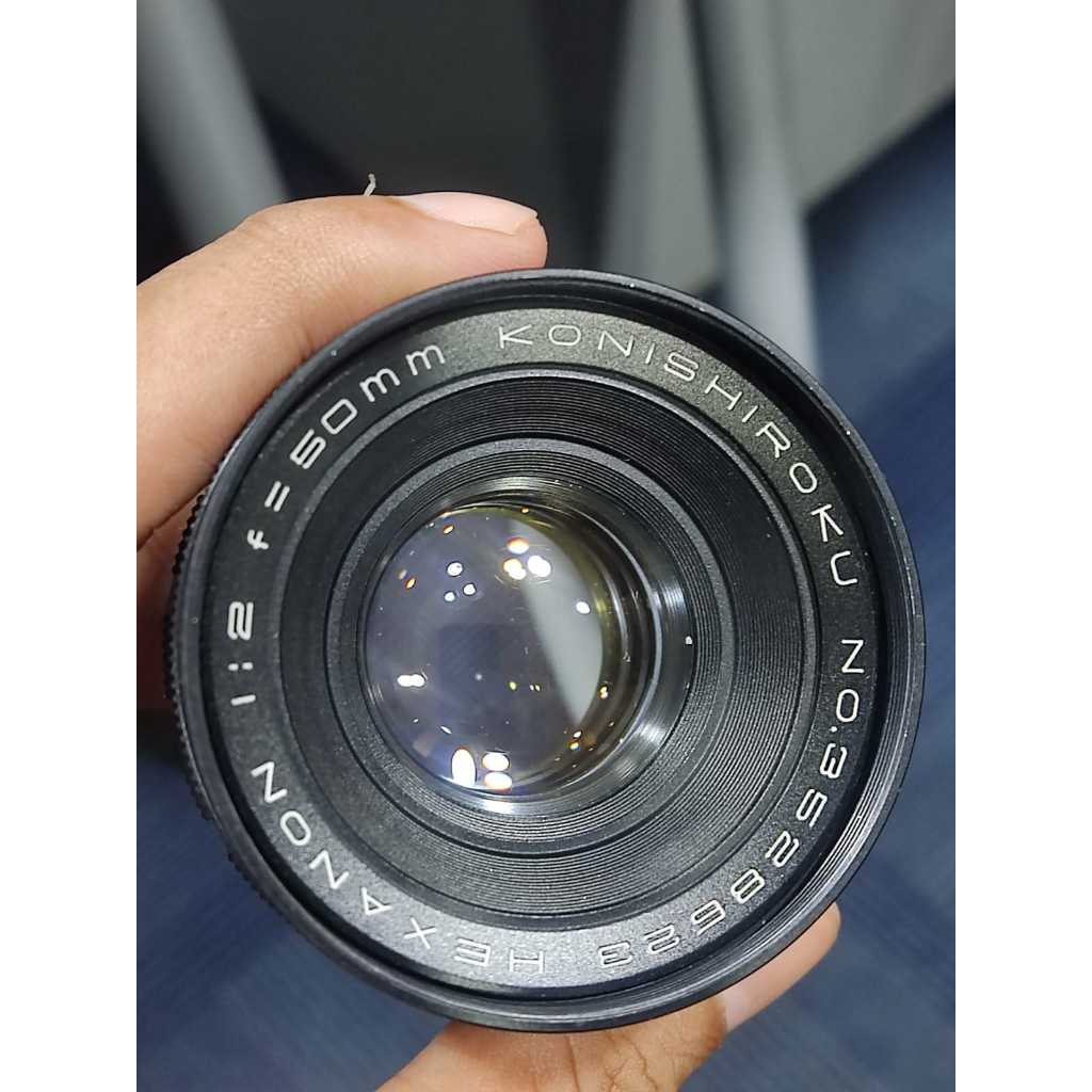 Lensa Manual Konishiroku Hexanon 52mm f2 LTM Super Rare