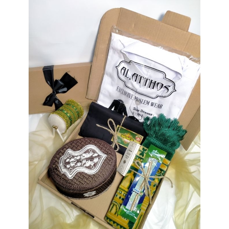 

[PAKET 1] HAMPERS MUSLIM / GIFT BOX / HAMPERS RAMADHAN / HAMPERS LEBARAN / PREMIUM GIFT HAMPERS