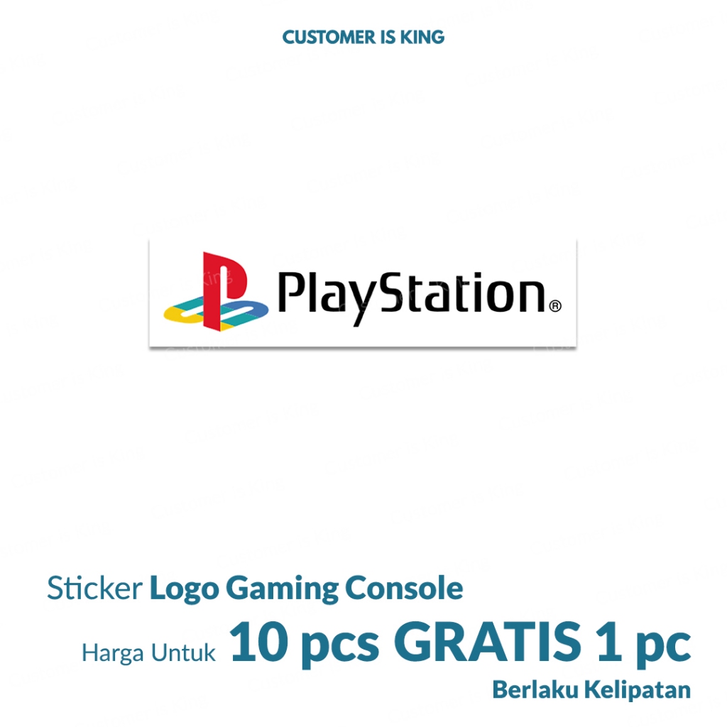 

Stiker Sticker PLAYSTATION PS 1 PS One Classic Logo | (BELI 10 GRATIS 1)