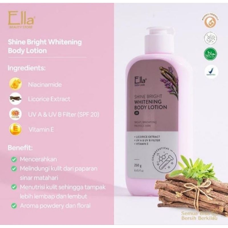 Ella skincare Hand body lotion/Body Whitening SPF 20 Pink Original