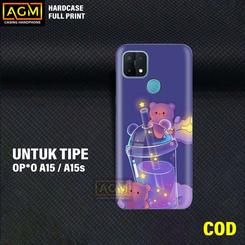 Case Oppo A15/A15s - Casing Hp Samsung Motif Boba Terbaru Hardcase fullprint 3D Case - Kesing Hp Sam