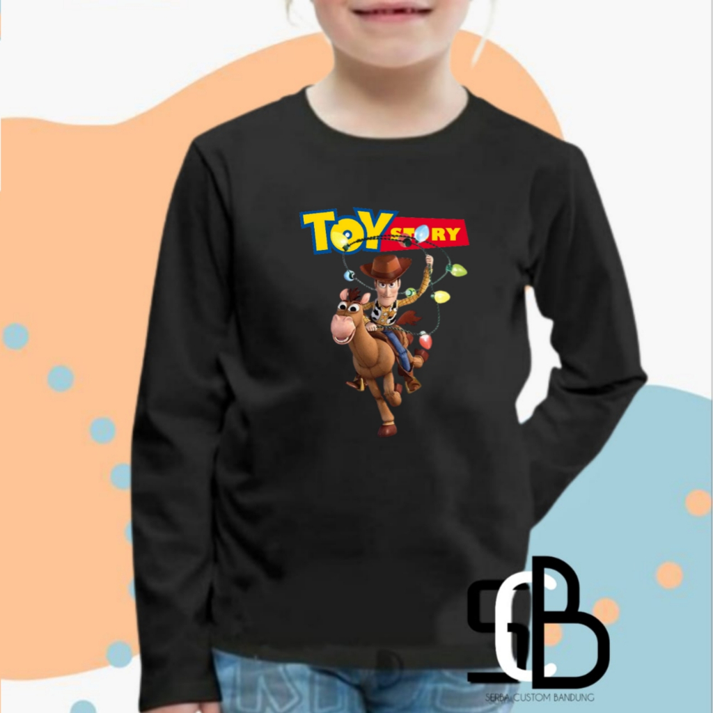 Kaos Anak Woody Toy Story Lengan Panjang