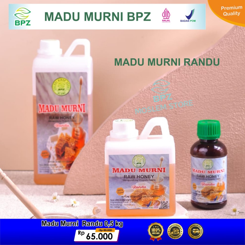 

Madu Murni Randu BPZ kemasan 500 gram