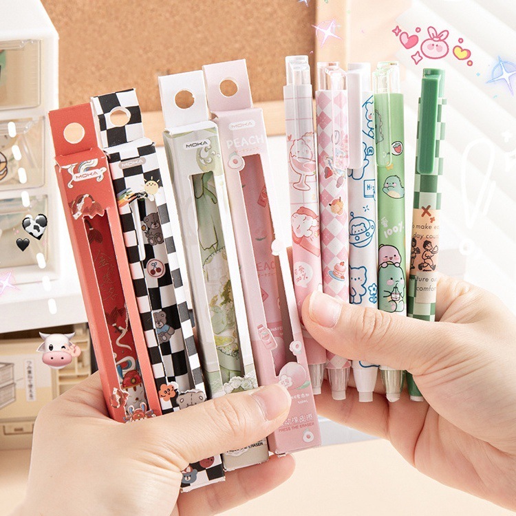

✨EG-Pen Style Retractable Penghapus Menekan Jenis Pena Karet Penghapus Anak Karet Pena Tidak Ada Jejak Penghapus Alat Tulis Siswa-Eghrerr