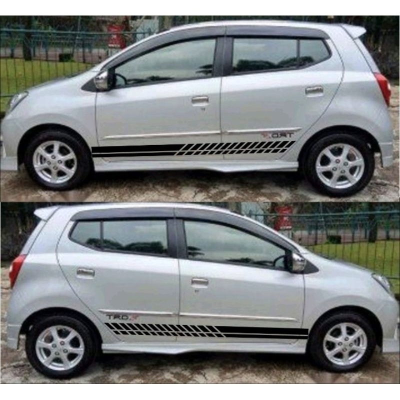 0004 cutting sticker list bawah keren Agya mobil Agya cutting sticker