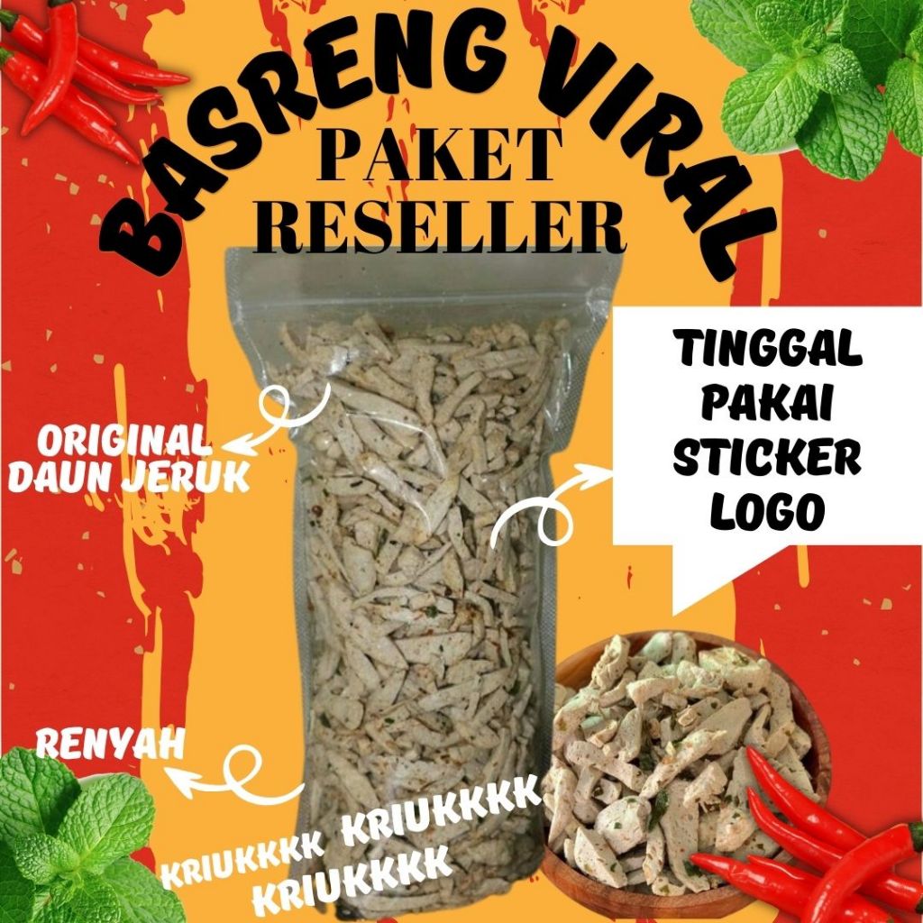

PAKET USAHA BASRENG VIRAL (10 BUNGKUS) - CEMILAN VIRAL BASRENG PEDAS DAN ORIGINAL