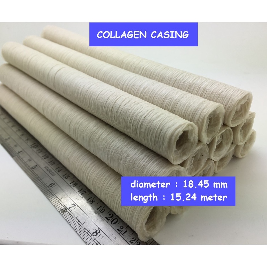 

88 Casing Sosis kolagen warna clear diameter 1845mm