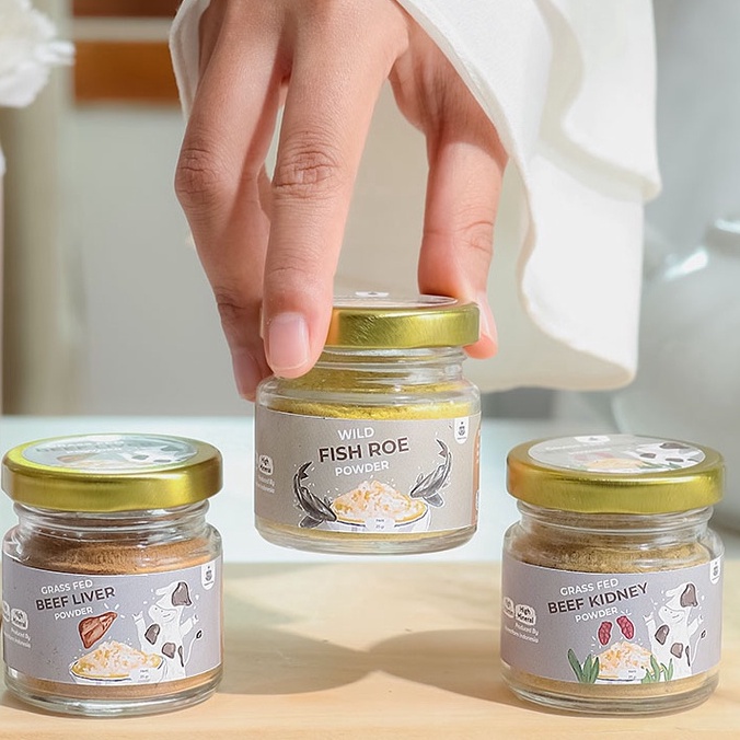 

COD NEWPRODUCT HONEST FARM SUPERFOOD WILD OYSTER POWDER WILD FISH ROE POWDER BEEF KIDNEY POWDER BEEL LIVER POWDER