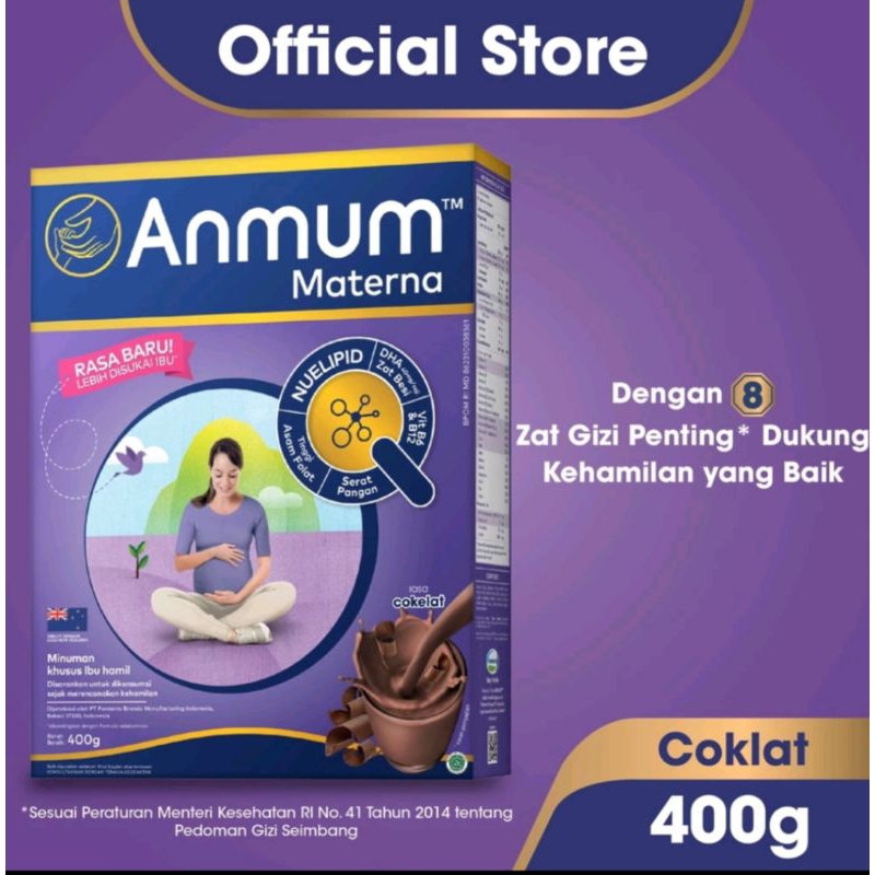 

Anmum Materna 400 gram Rasa Cokelat