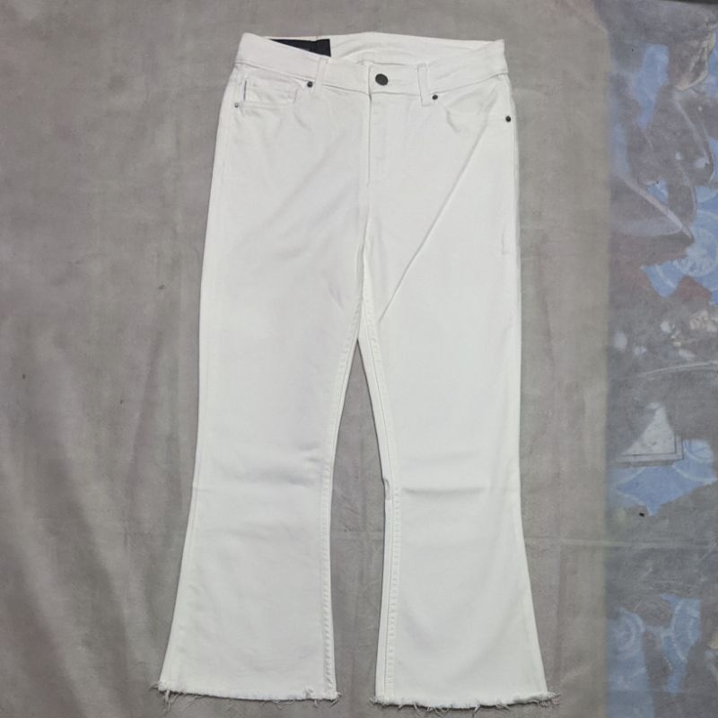 Celana Panjang Longpants Jeans Armani Exchange Putih Bootcut Original Second Preloved