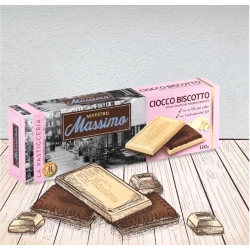 

Maestro Massimo Ciocco Biscotto Dark Chocolate 120gr Milk Chocolate