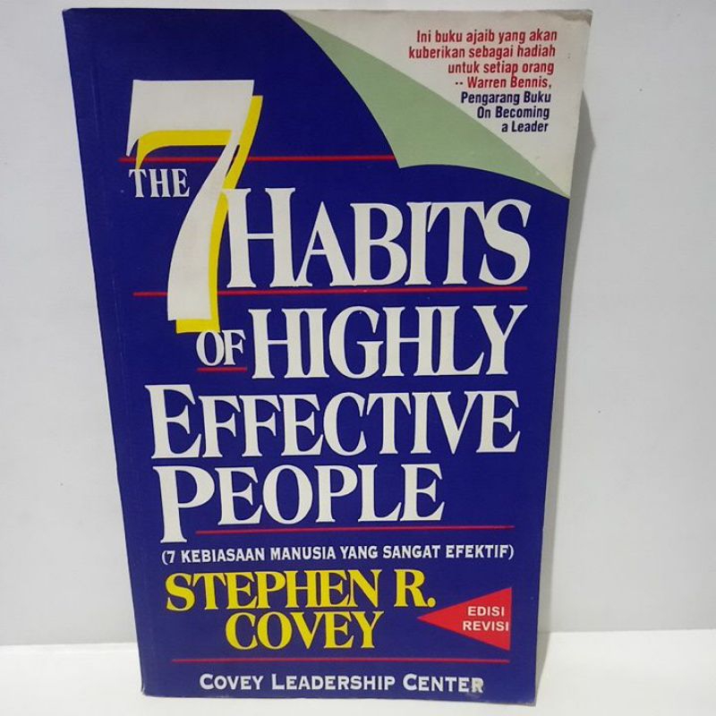 Buku Original THE 7 HABITS OF HIGHLY EFFECTIVE PEOPLE by STEPHEN R COVEY