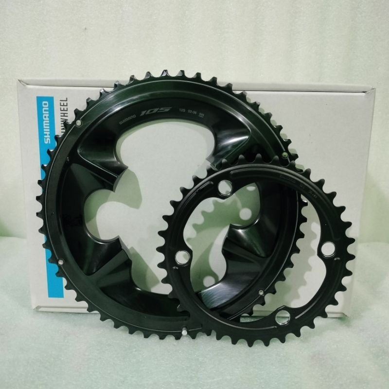 Chainring Shimano 105 R7100 12 speed rasio 52/36t bcd 110 via Japan bisa pasangkan pada crank arm du