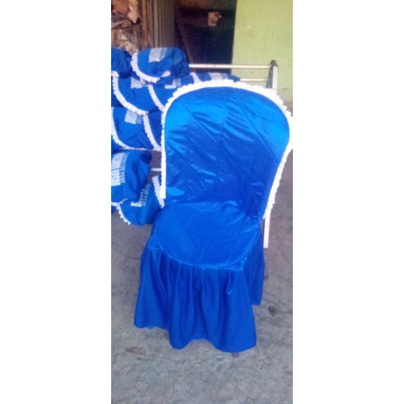 sarung kursi plastik Napoli biru tanpa sablon order hari ini kirim hari ini