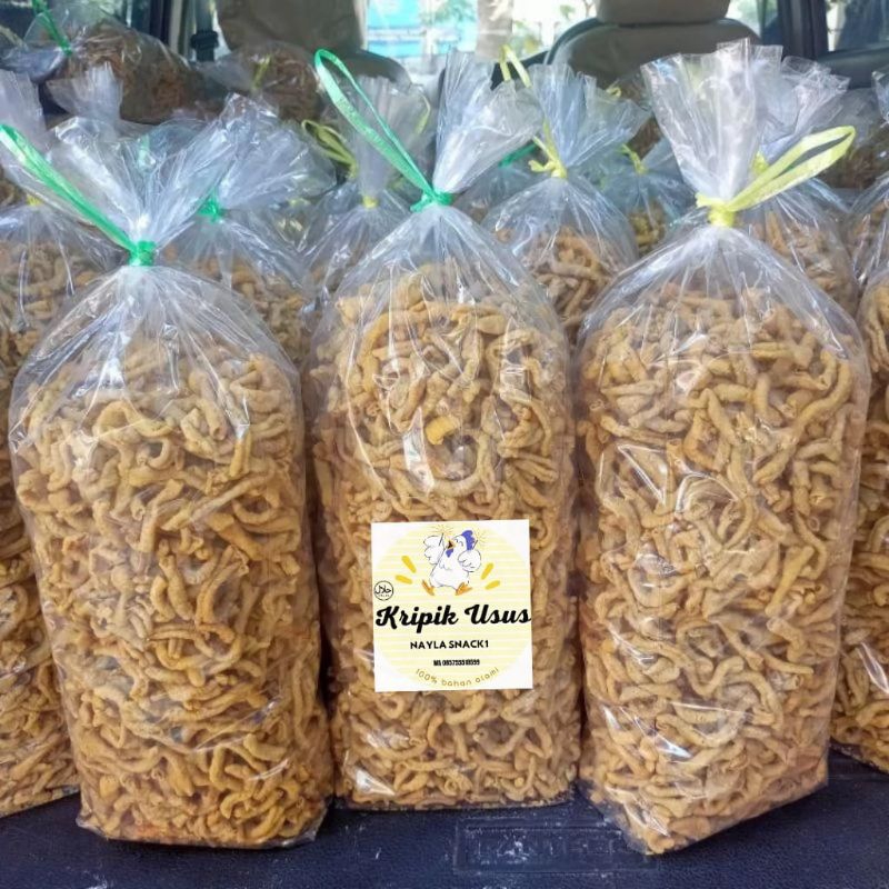 

Usus Ayam Crispy Original 1kg NAYLA SNACK Enak, Halal dan Sehat