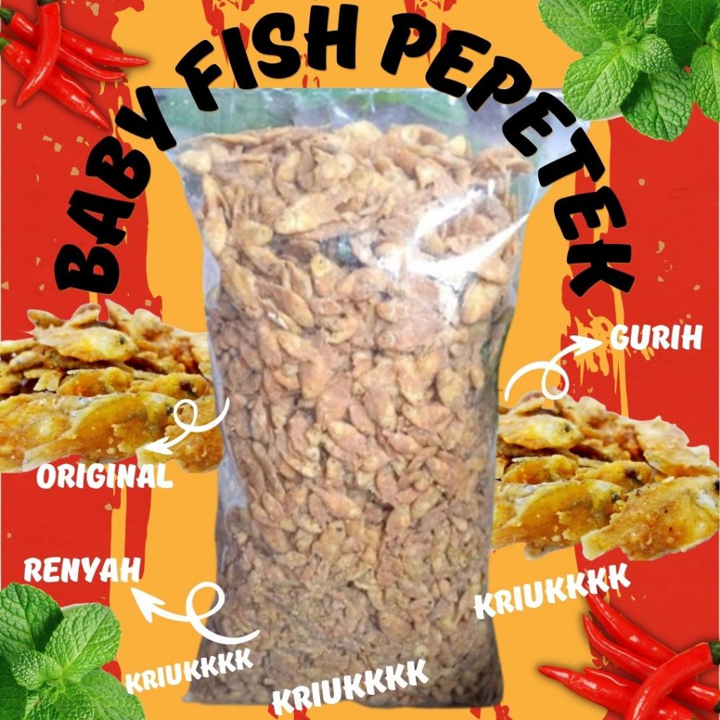 

(1 kg) BABY FISH - PEPETEK IKAN CRISPY GURIH RENYAH - CEMILAN TEMAN MAKAN NASI PEPETEK CRISPY