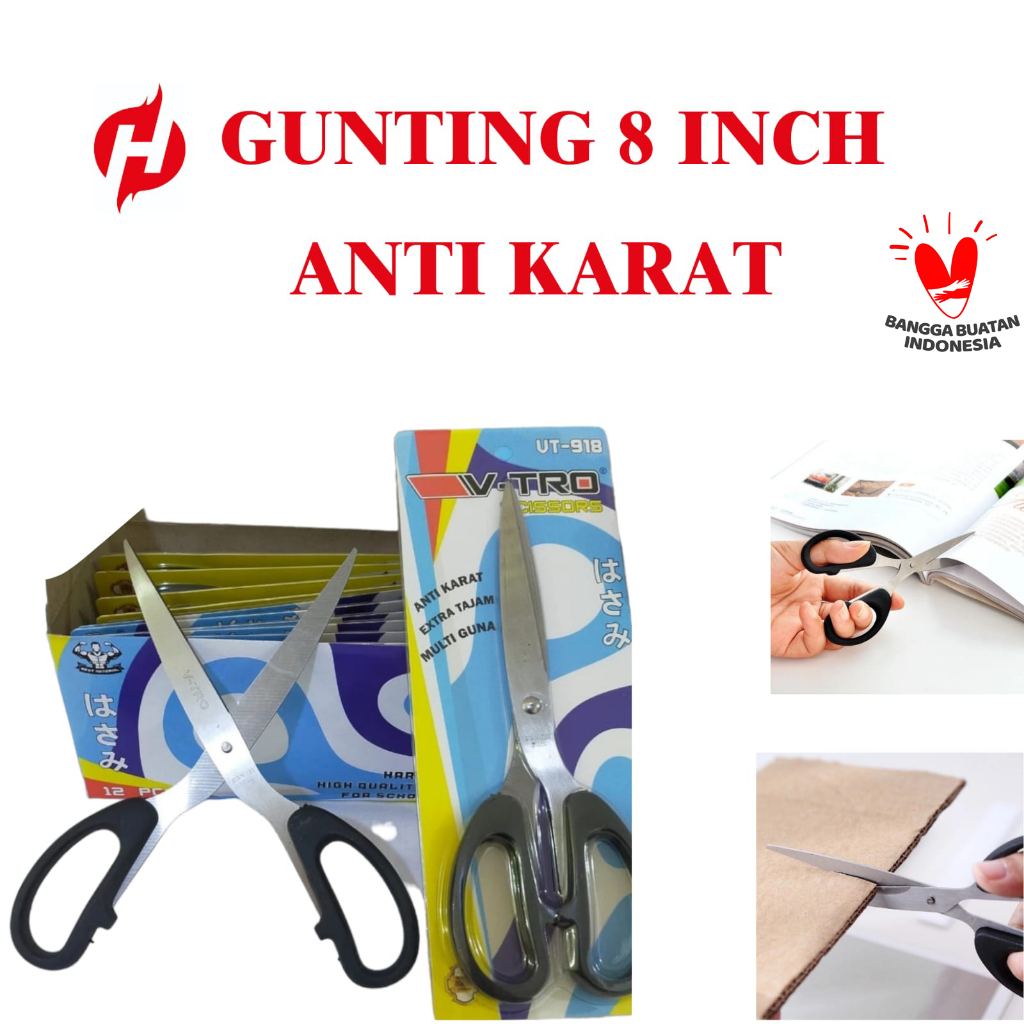 

Gunting 8inch Warna Hitam Anti Karat_________130