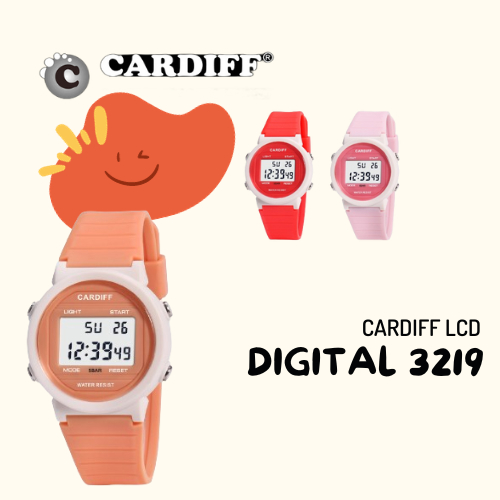 Jam Tangan Anak Anti Air CARDIFF LCD 3219