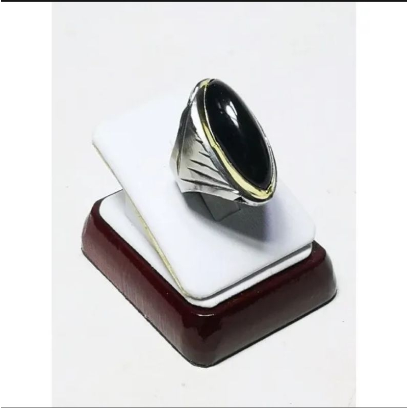 Batu akik kecubung wulung tembus yaman model pandan