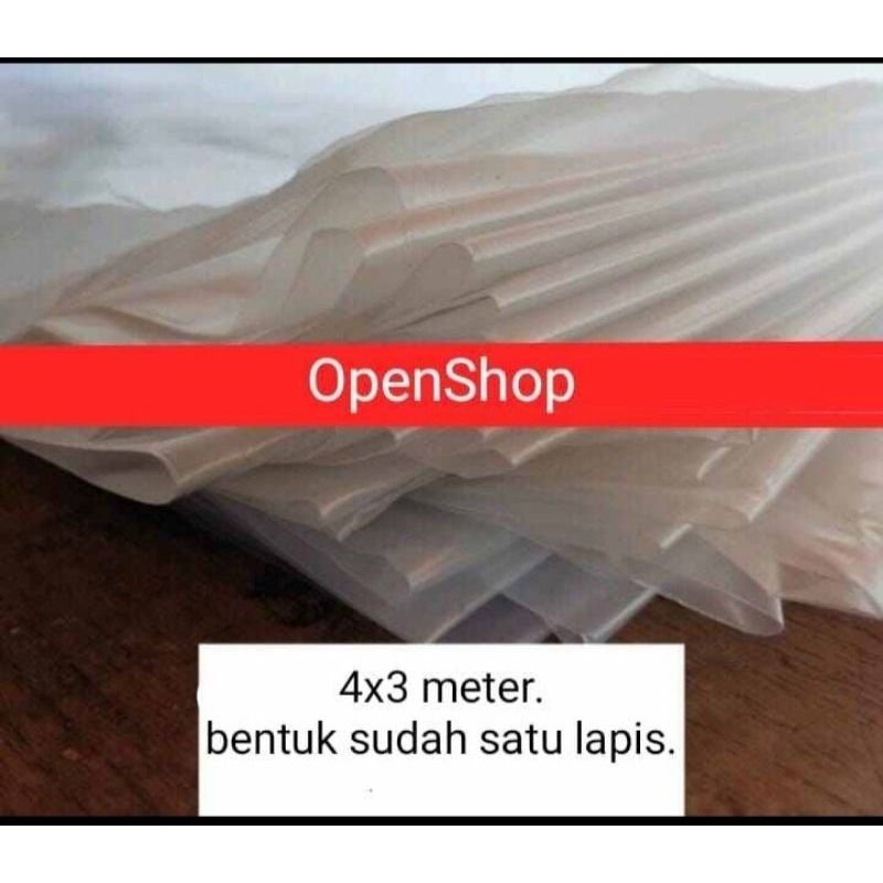 4x3 M. Plastik Terpal Serbaguna.. Penutup, Atap, GreenHouse, Budidaya, Pelindung Barang, Furniture..