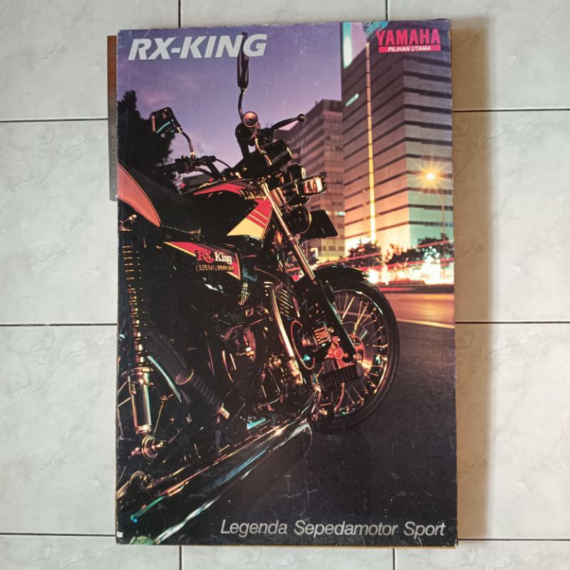 Poster brosur katalog iklan jumbo jadul lawas ex dealer Yamaha RX King Cobra 1994 ORI Original