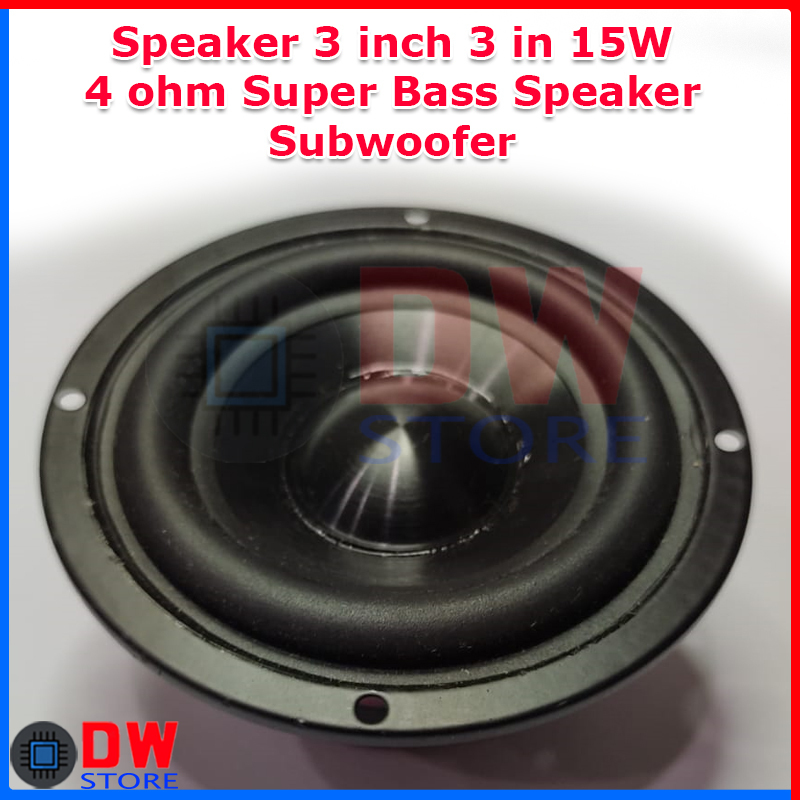 Speaker 3 inch 3in 3 in 15W 4 ohm Mega Super Bass Speaker Subwoofer