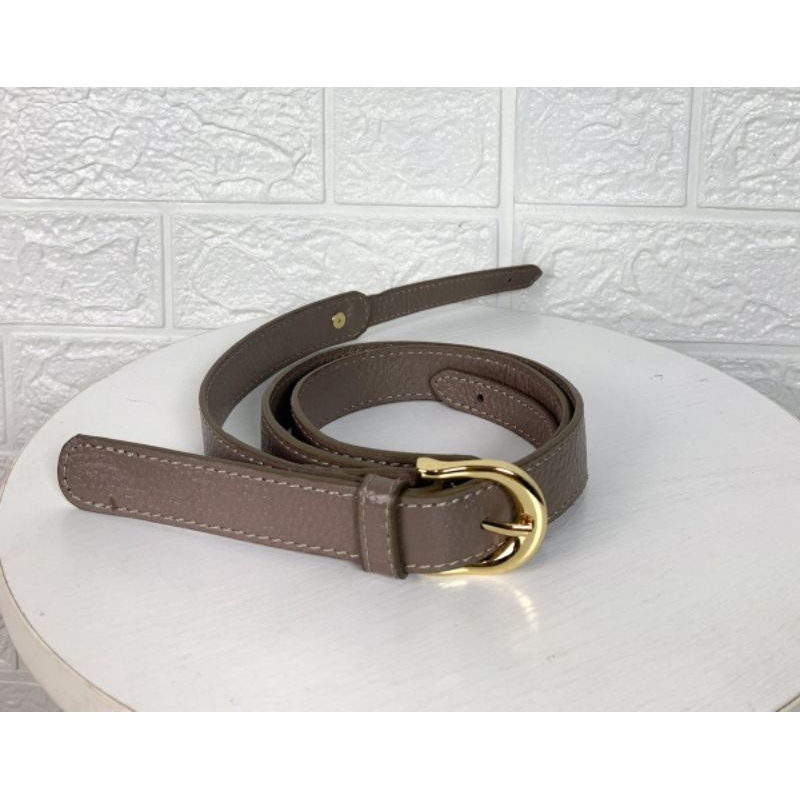 tali panjang tas bahan kulit sapi asli