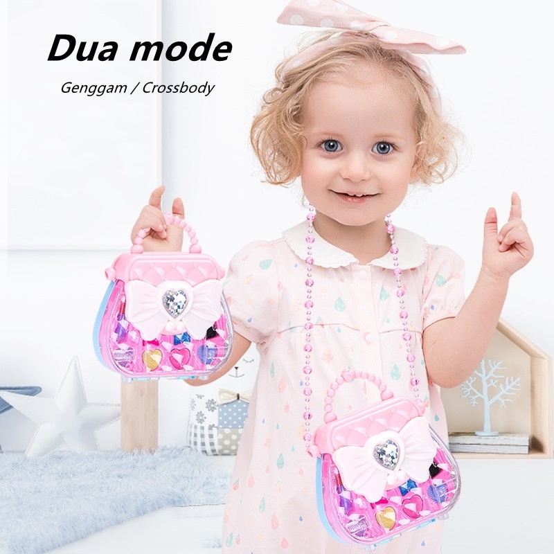 HONEY New Mainan Makeup koper kecil Set Palet eyeshadow Anak balitaPerempuan