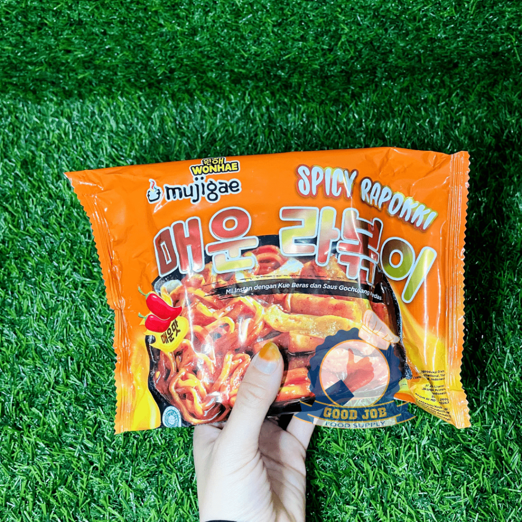 

MUJIGAE Spicy Rapokki 260 g Halal | Tteokbokki Mie Pedas Instan