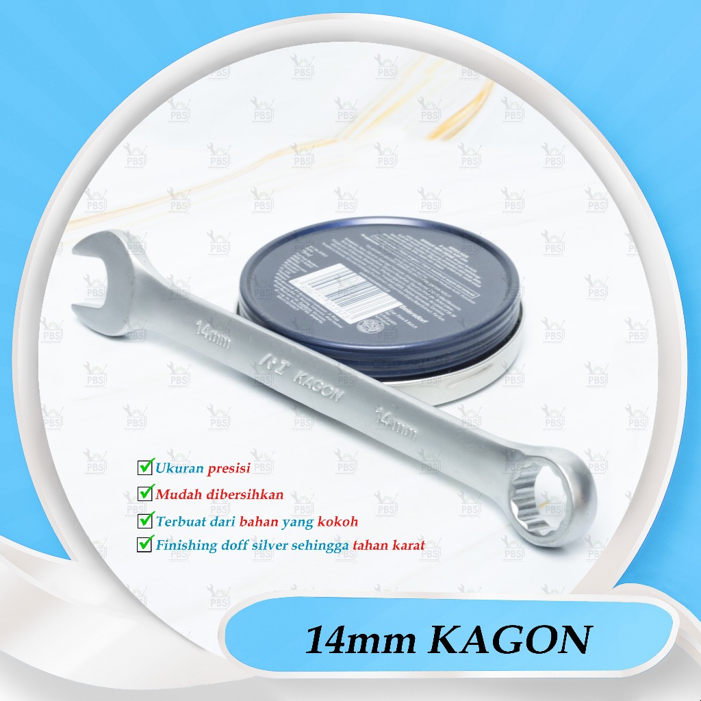 Kunci Ring Pas 14mm KAGON 100% original . kunci 14 ring pas