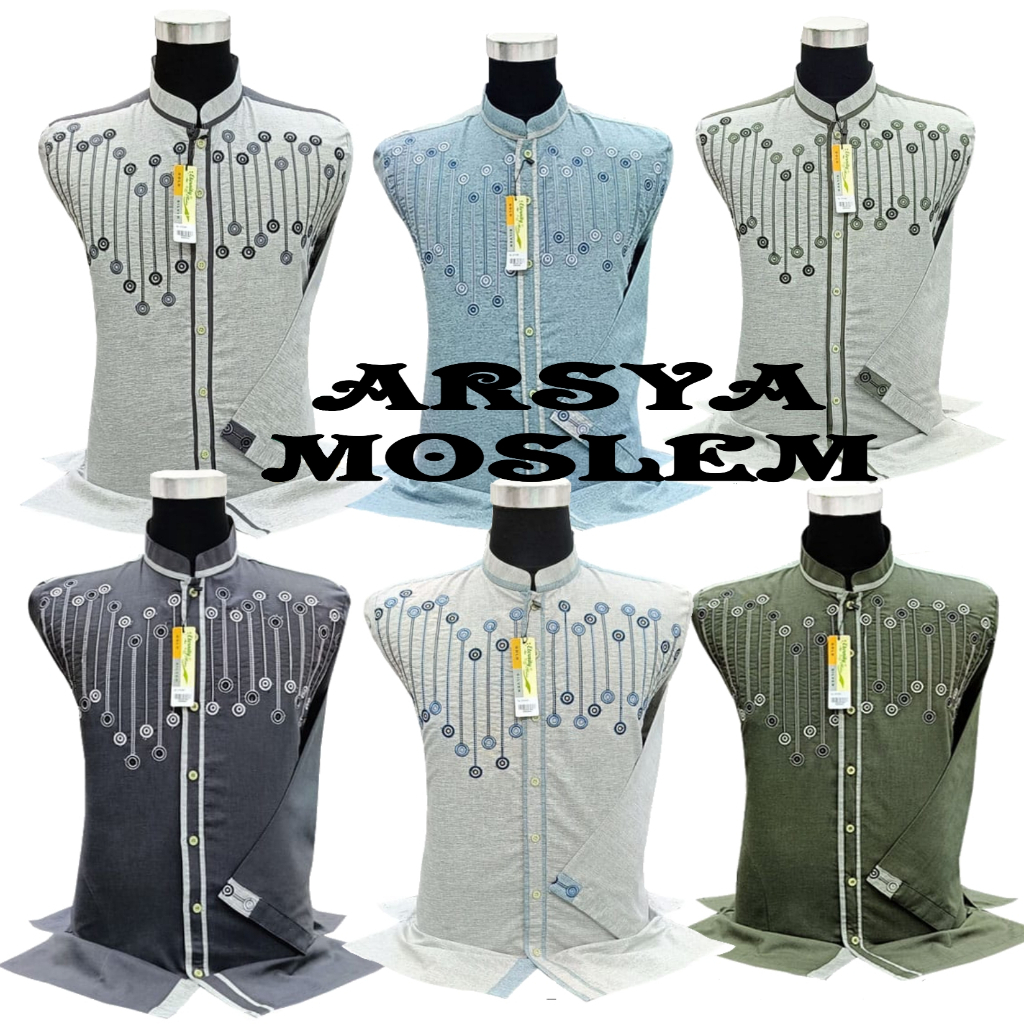 Baju Koko  ETERNITY Atasan Muslim Pria Lengan Panjang